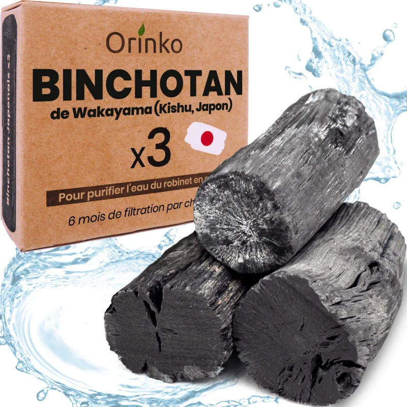 Boîte de 3 charbons actifs Binchotan Japonais de Kishu - Région de Wakayama - Image 9