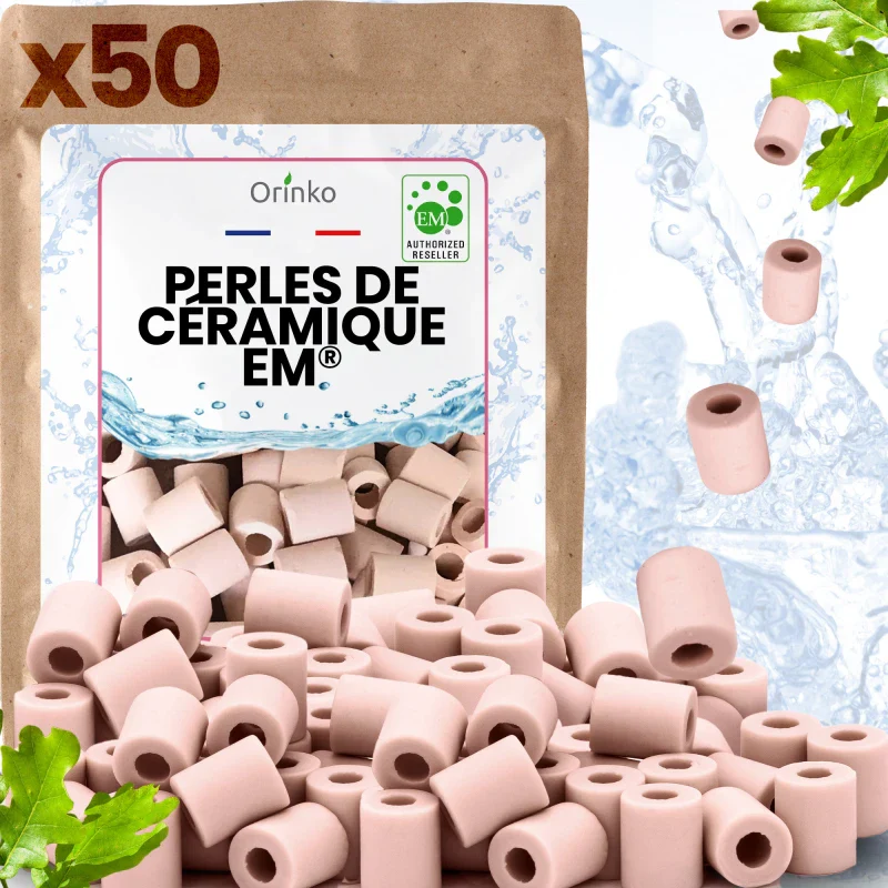 50 Perles de Céramique Roses - Image 8