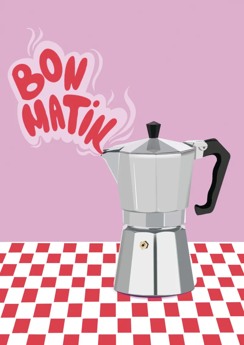 Affiche illustration numérique - Bon matin - Image 2