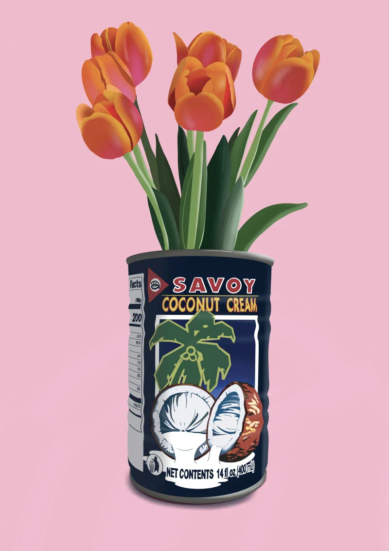 Affiche illustration numérique - Tulipes - Image 2