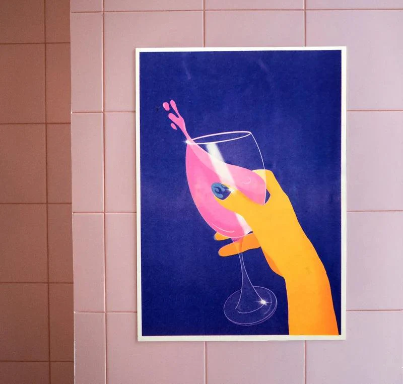 Affiche d'illustration risographie format A4 - Image 2
