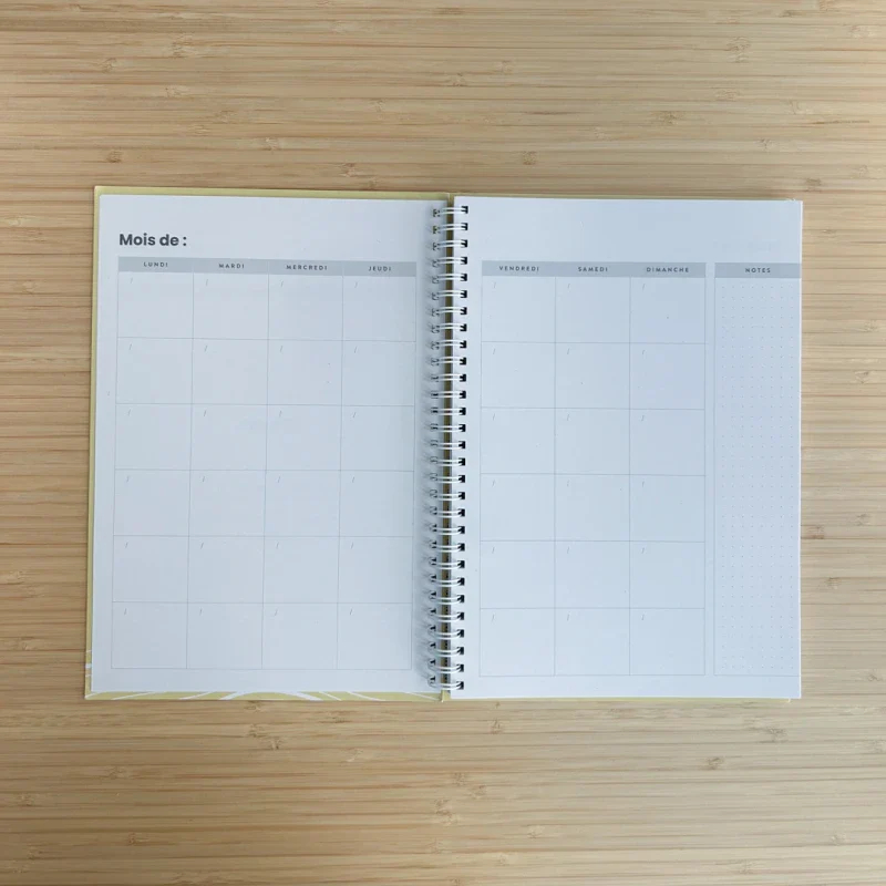 Agenda jaune non daté éco-responsable - Image 10