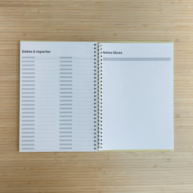 Agenda jaune non daté éco-responsable - Image 14