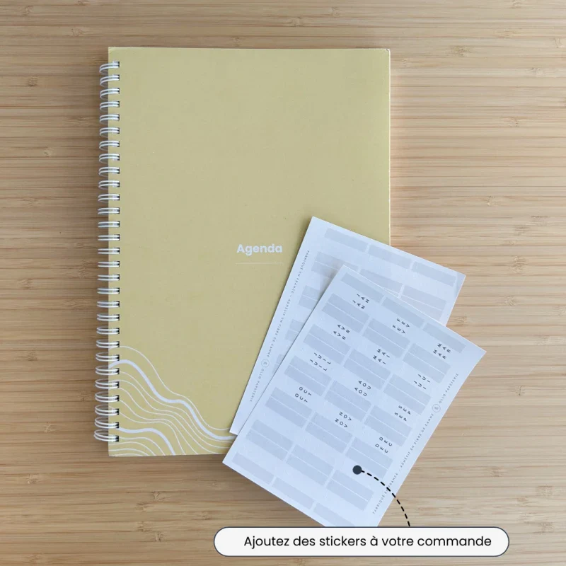 Agenda jaune non daté éco-responsable - Image 3