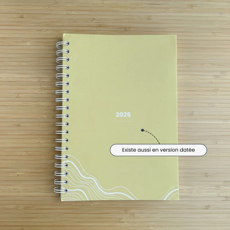 Agenda jaune non daté éco-responsable - Image 4