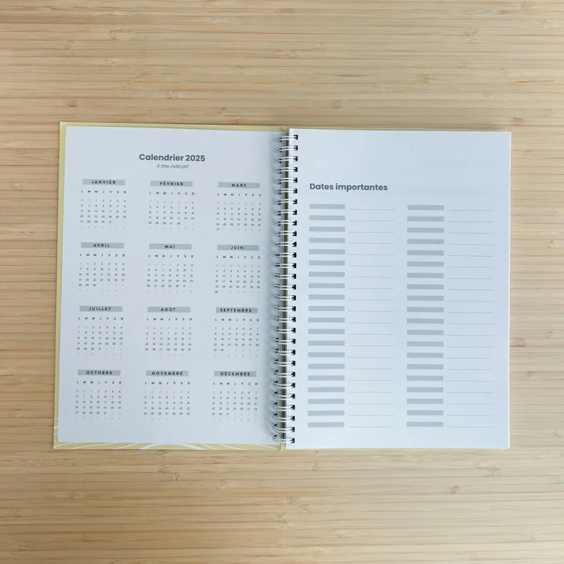 Agenda jaune non daté éco-responsable - Image 8