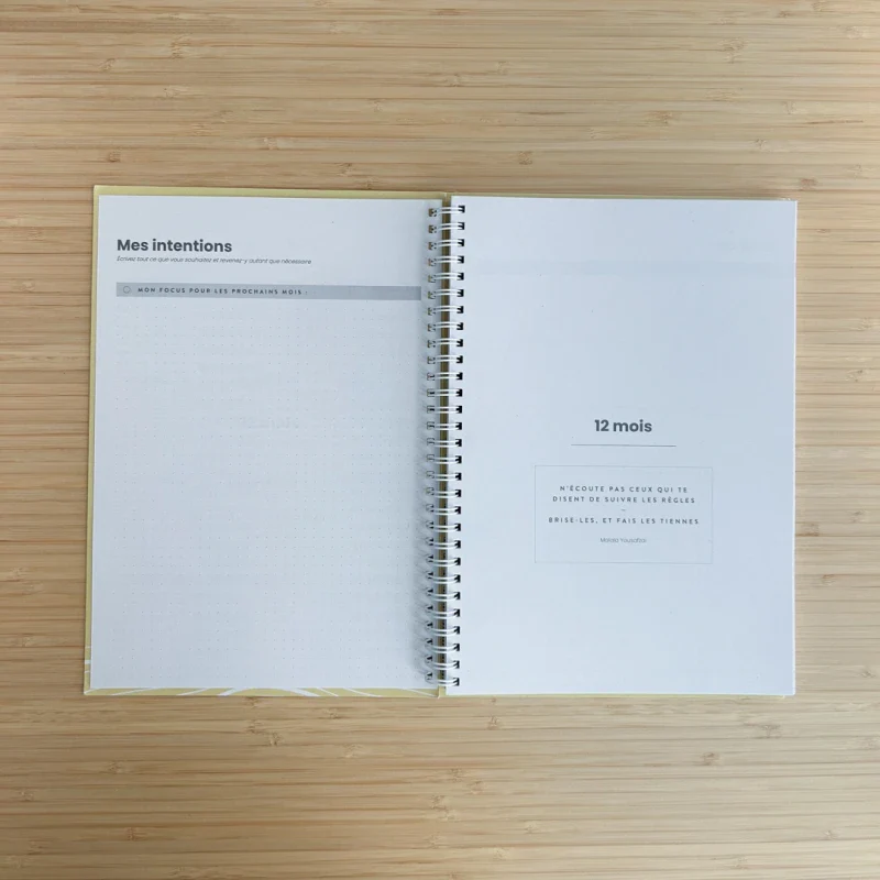 Agenda jaune non daté éco-responsable - Image 9