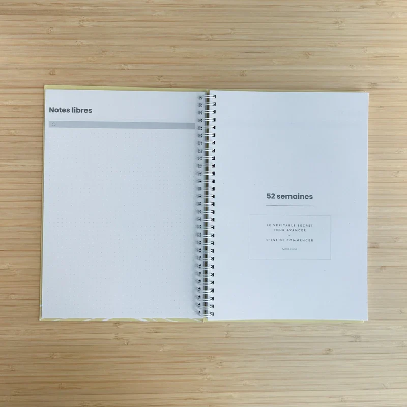 Agenda rose non daté en papier recyclé - Image 12
