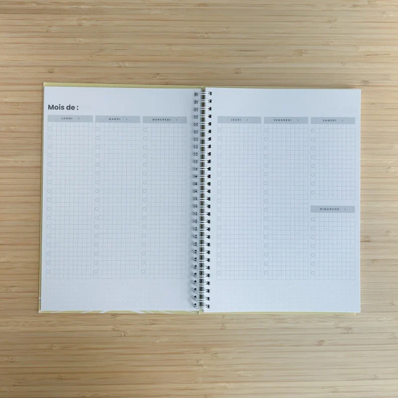 Agenda rose non daté en papier recyclé - Image 13