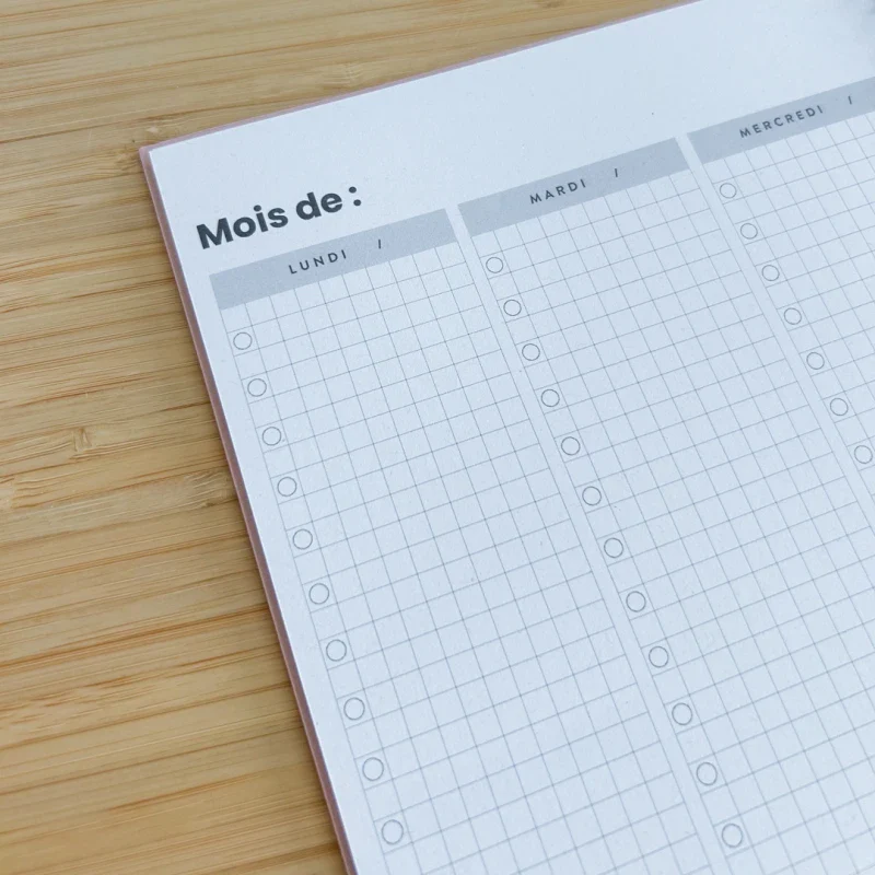 Agenda rose non daté en papier recyclé - Image 14