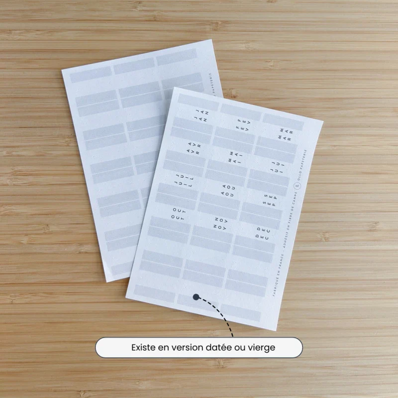 Agenda rose non daté en papier recyclé - Image 16