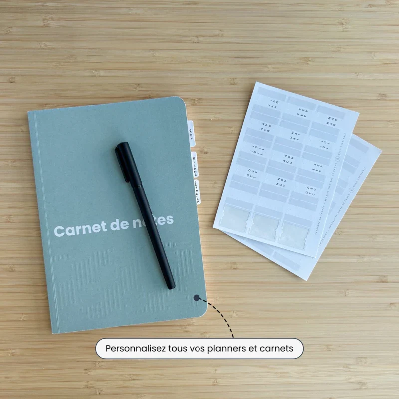 Agenda rose non daté en papier recyclé - Image 19