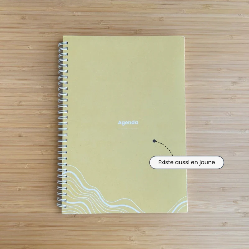 Agenda rose non daté en papier recyclé - Image 21