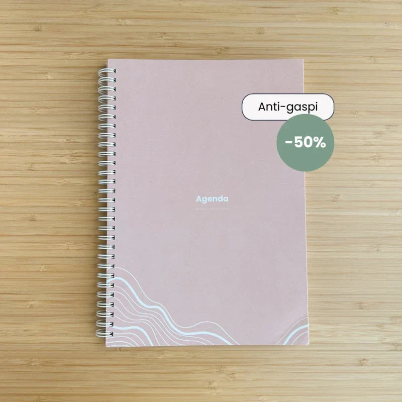Agenda rose non daté en papier recyclé - Image 25