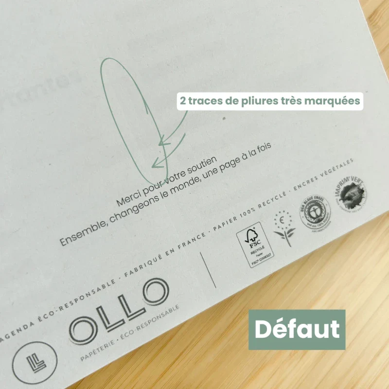 Agenda rose non daté en papier recyclé - Image 29