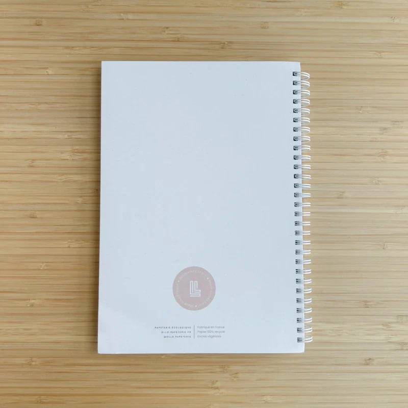 Agenda rose non daté en papier recyclé - Image 7
