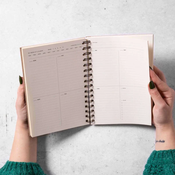 Agenda weekly planneur intemporel en papier recyclé I Plusieurs illustrations - Image 10