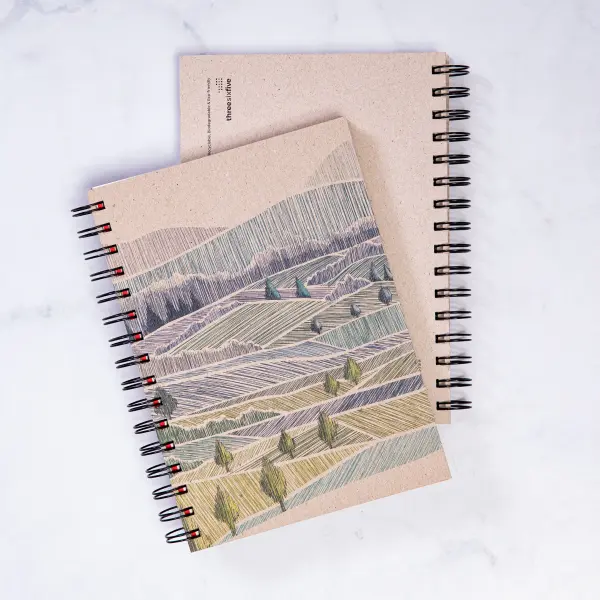 Agenda weekly planneur intemporel en papier recyclé I Plusieurs illustrations - Image 3