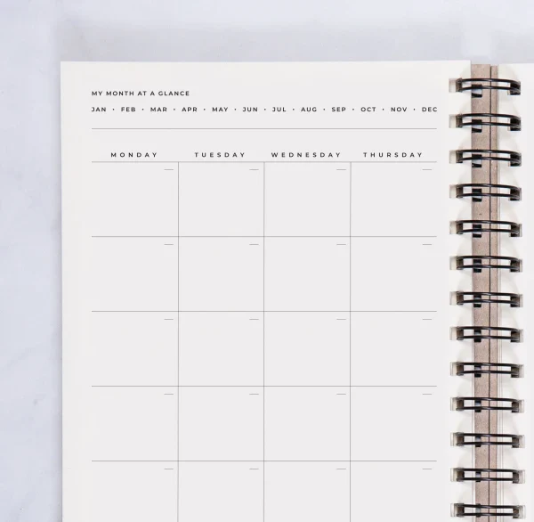 Agenda weekly planneur intemporel en papier recyclé I Plusieurs illustrations - Image 30