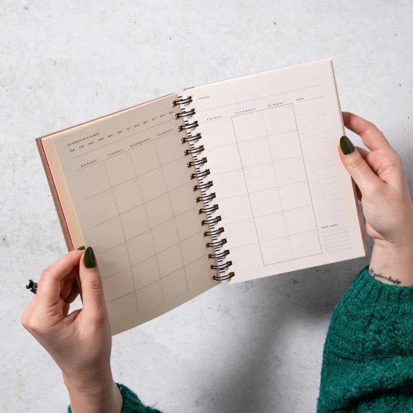 Agenda weekly planneur intemporel en papier recyclé I Plusieurs illustrations - Image 6