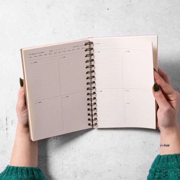 Agenda weekly planneur intemporel en papier recyclé I Plusieurs illustrations - Image 7