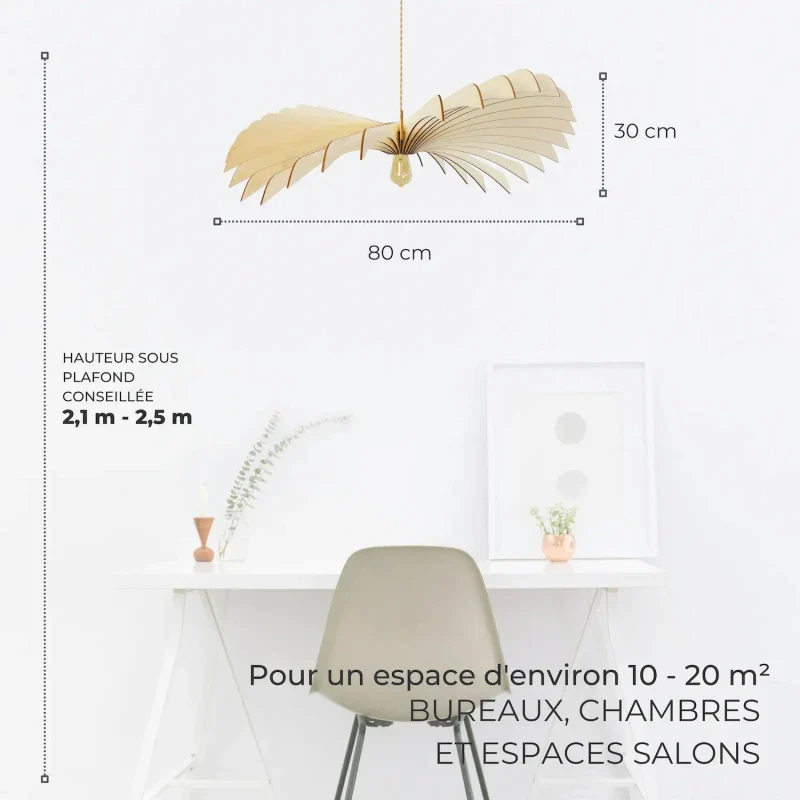 Suspension en bois design made in France - Aigle - Image 18