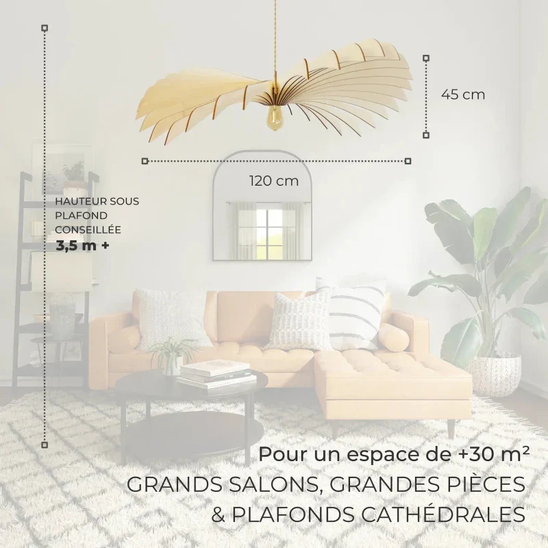 Suspension en bois design made in France - Aigle - Image 20