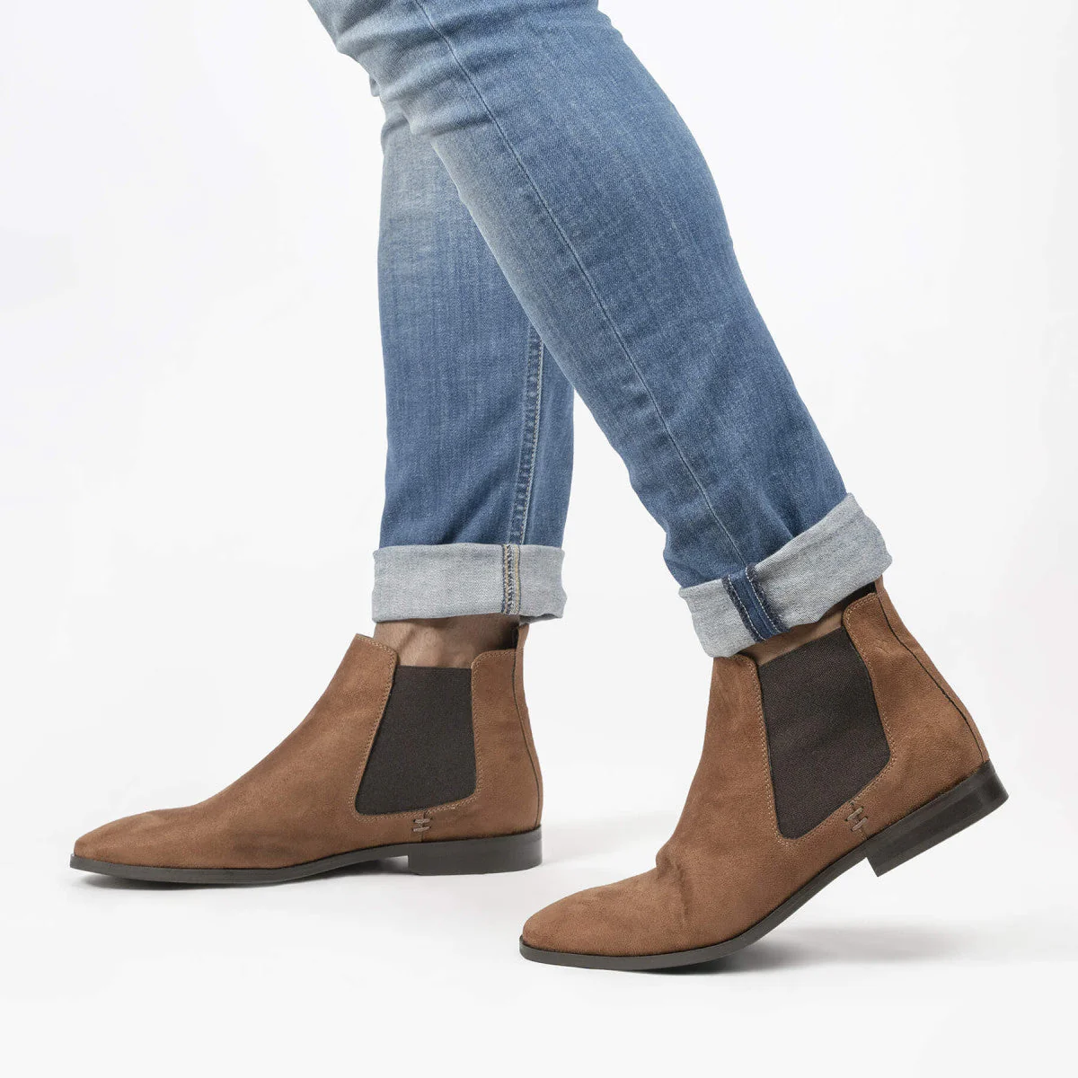 Bottines véganes Marron Nubuck pour hommes Alan - Image 4