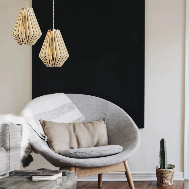 Suspension en rotin naturel - Ambre - Image 19