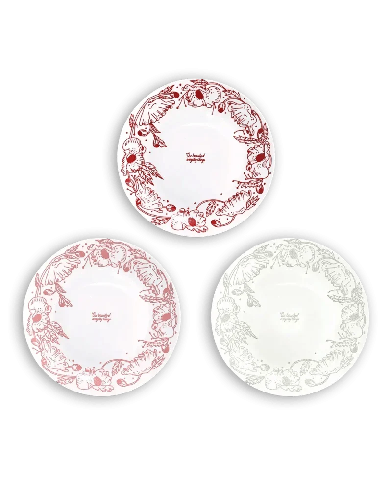 Assiette en porcelaine - Poppy - Plusieurs coloris - Image 8
