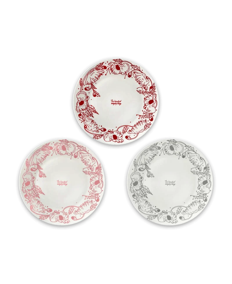 Assiette en porcelaine - Poppy - Plusieurs coloris - Image 9