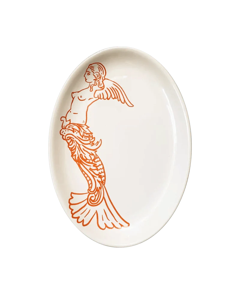 Assiette ovale en céramique - Mermaid - Image 3