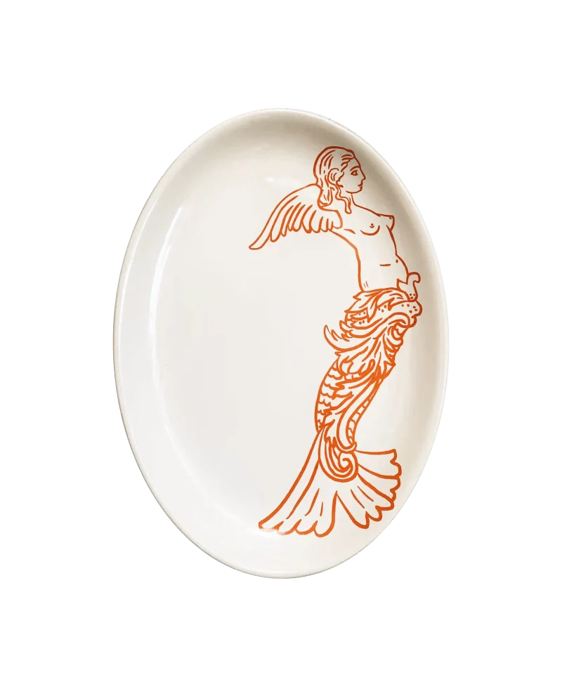 Assiette ovale en céramique - Mermaid - Image 4