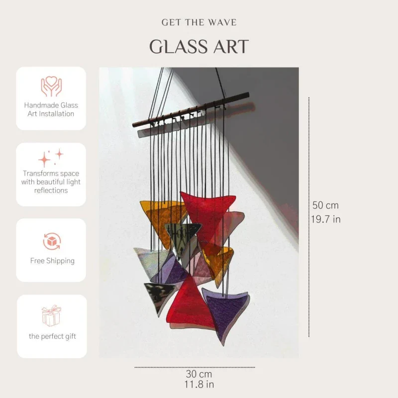 Attrape soleil en verre artisanal inspiré du feu - Image 10