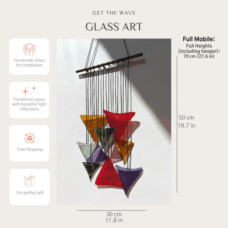 Attrape soleil en verre artisanal inspiré du feu - Image 11