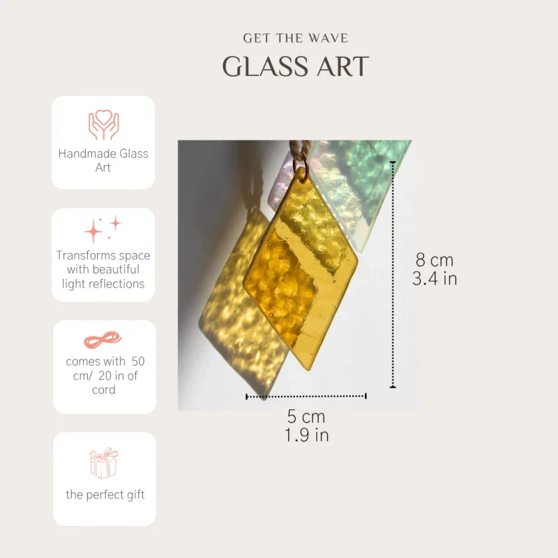 Attrape soleil en Verre recyclé et coloré - Image 10