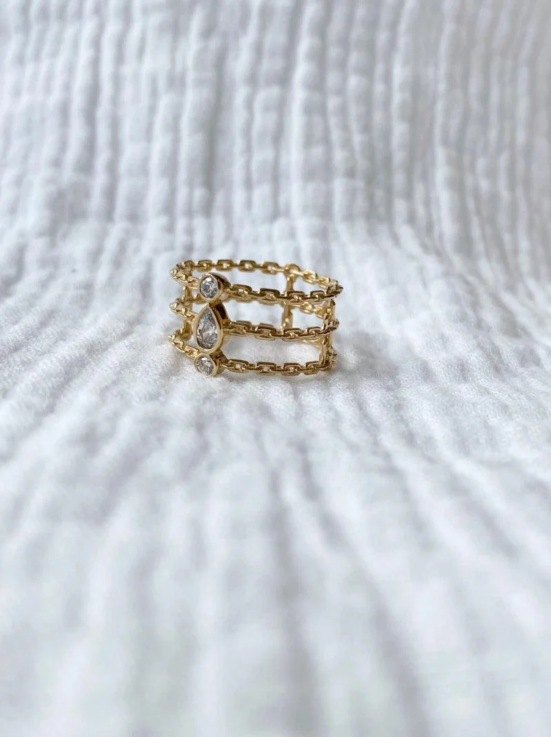 Bague dorée - Athéna - Image 2