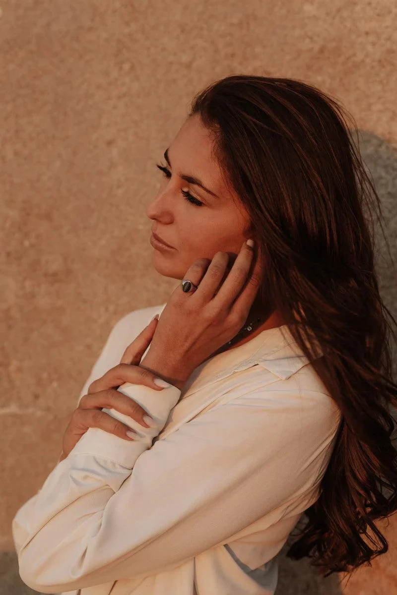 Bague chevalière signet dorée ou argentée - Image 3