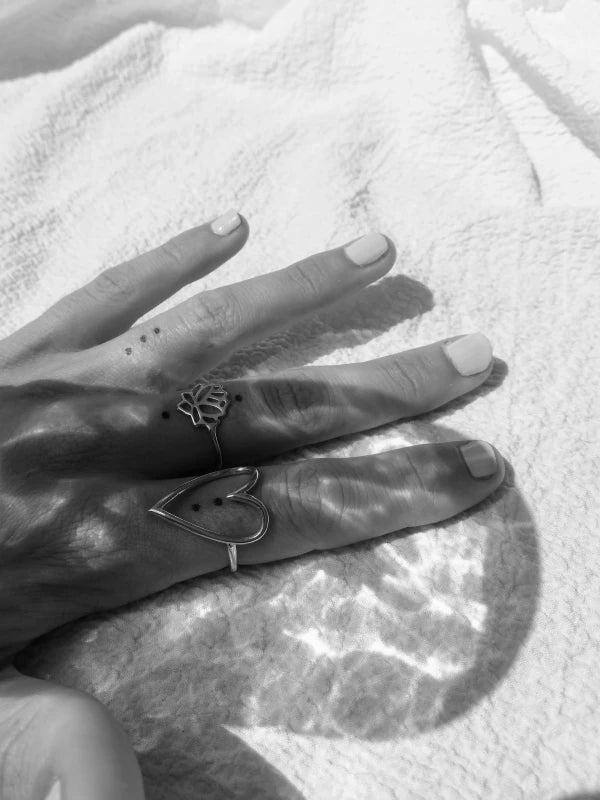 Bague coeur argent - S'aimer - Image 6
