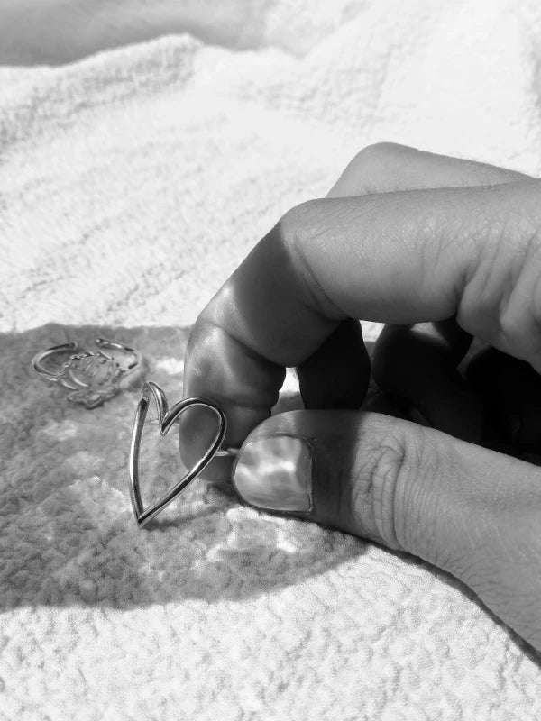 Bague coeur argent - S'aimer - Image 7