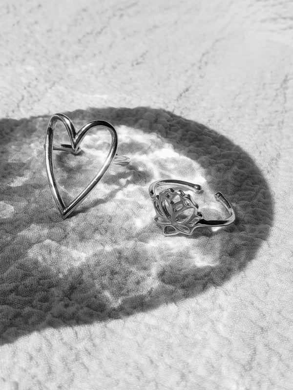 Bague coeur argent - S'aimer - Image 8