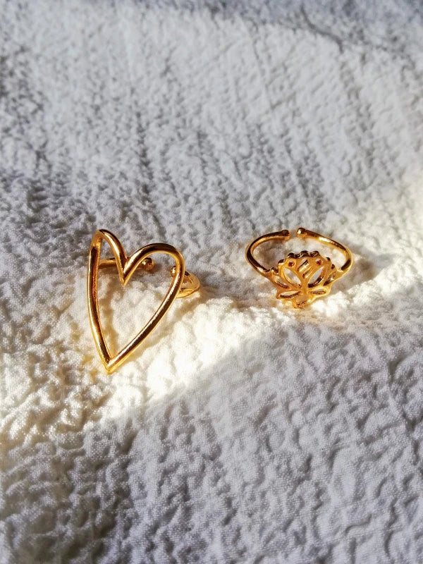 Bague fine cœur - S'aimer - Image 2