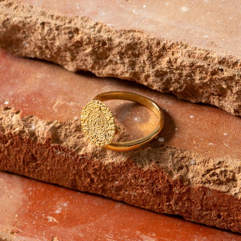 Bague dorée ajustable - Maia - Image 4