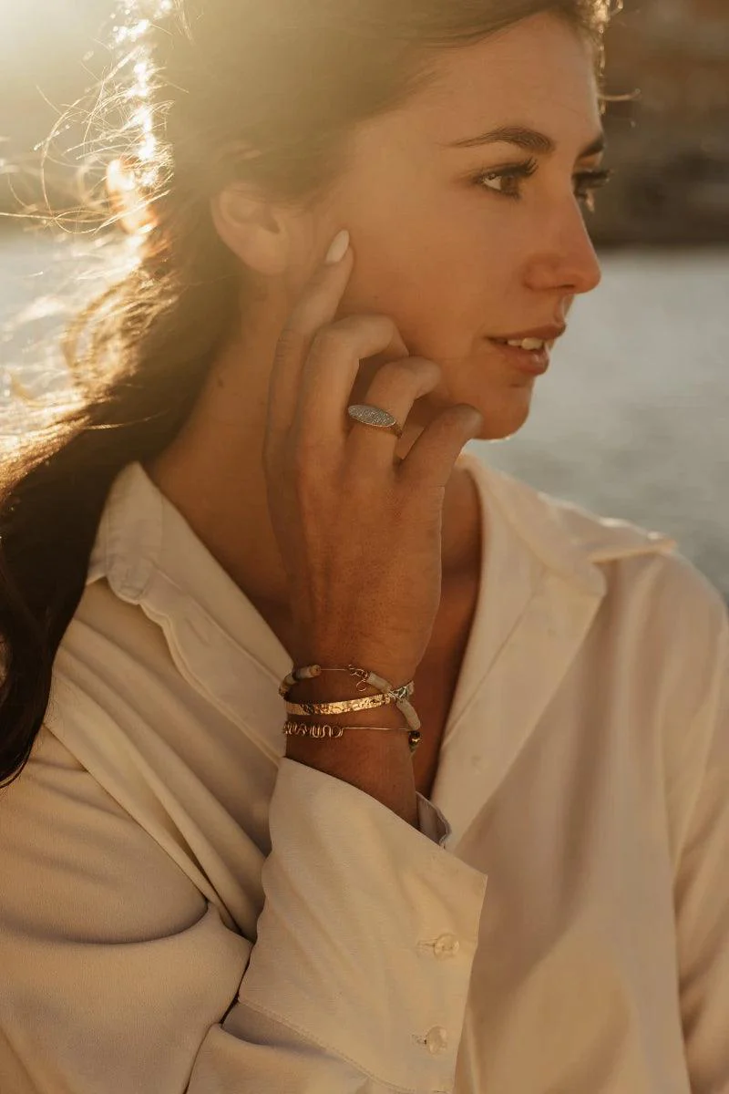Bague dorée ou argentée - Estia - Image 3