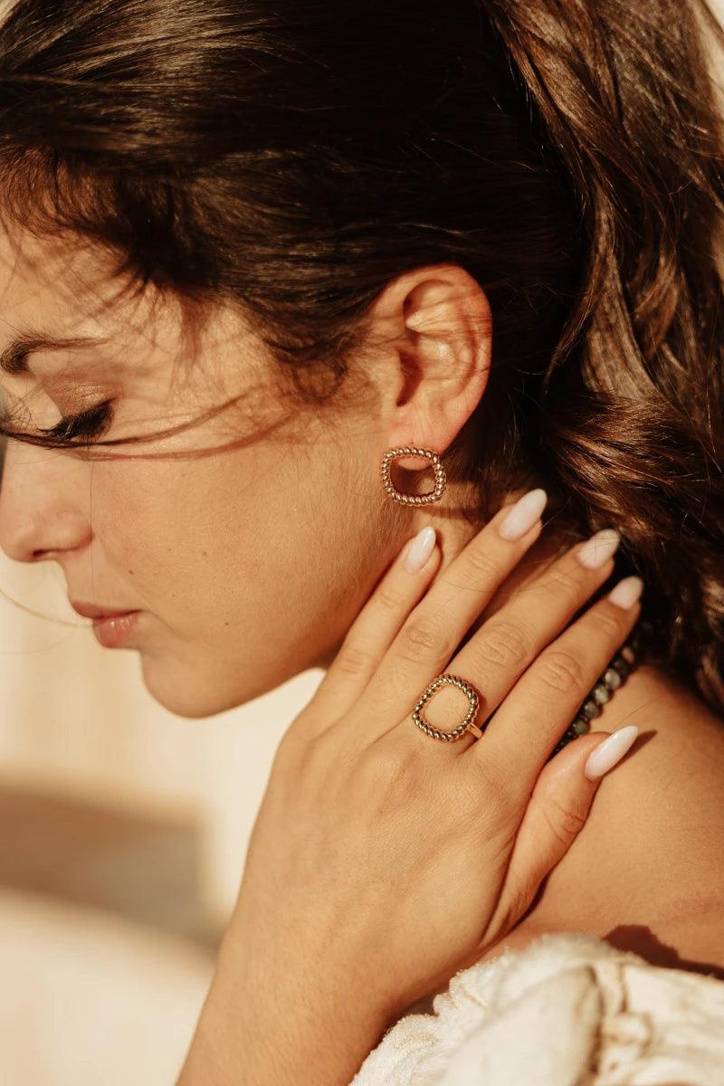 Bague dorée ou argentée - Herm - Image 3