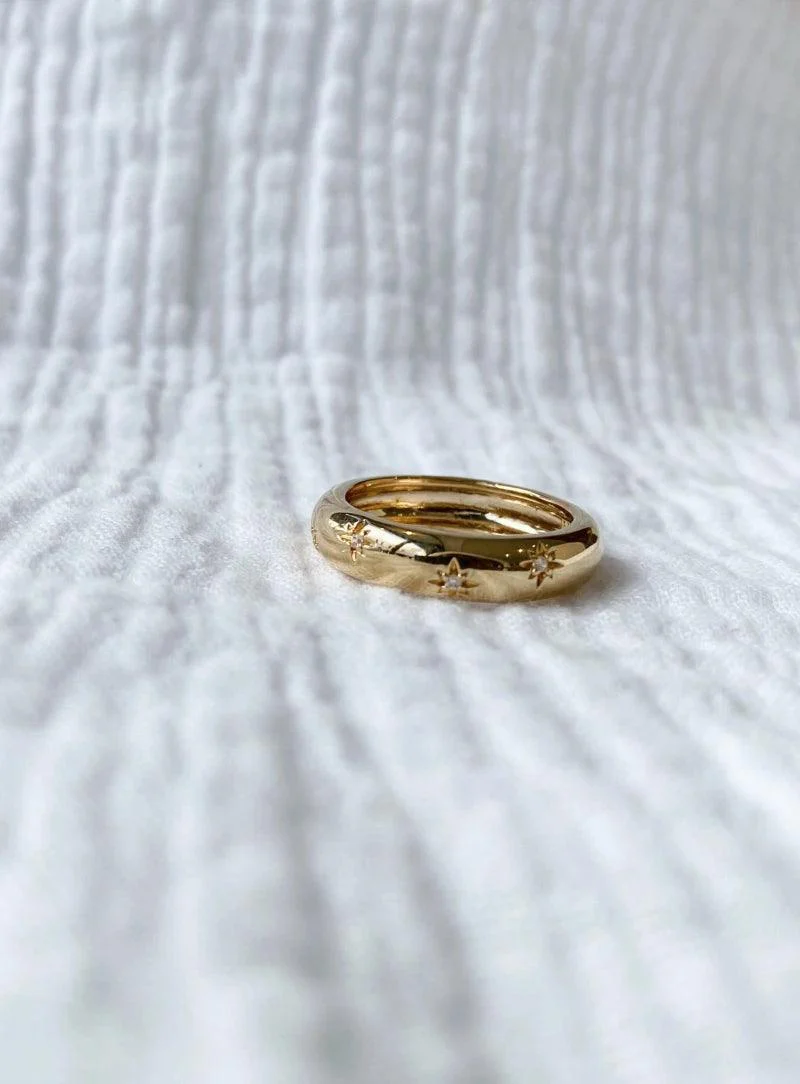 Bague dorée - Stardust - Image 2
