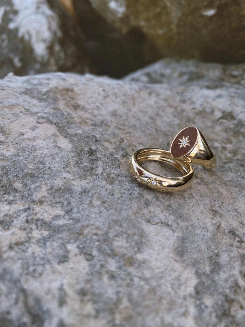 Bague dorée - Stardust - Image 4