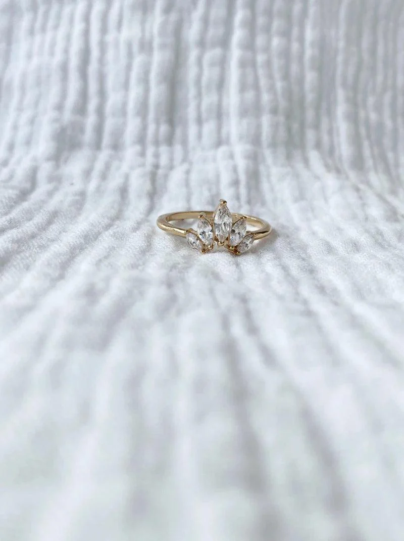 Bague dorée - Swan - Image 2