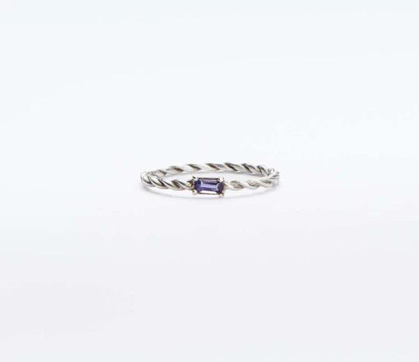 Bague en fil d'argent et Iolite - DooBop - Image 2