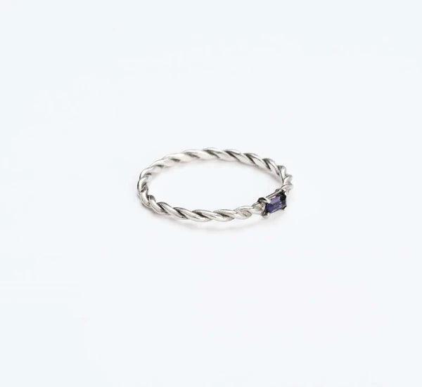 Bague en fil d'argent et Iolite - DooBop - Image 4
